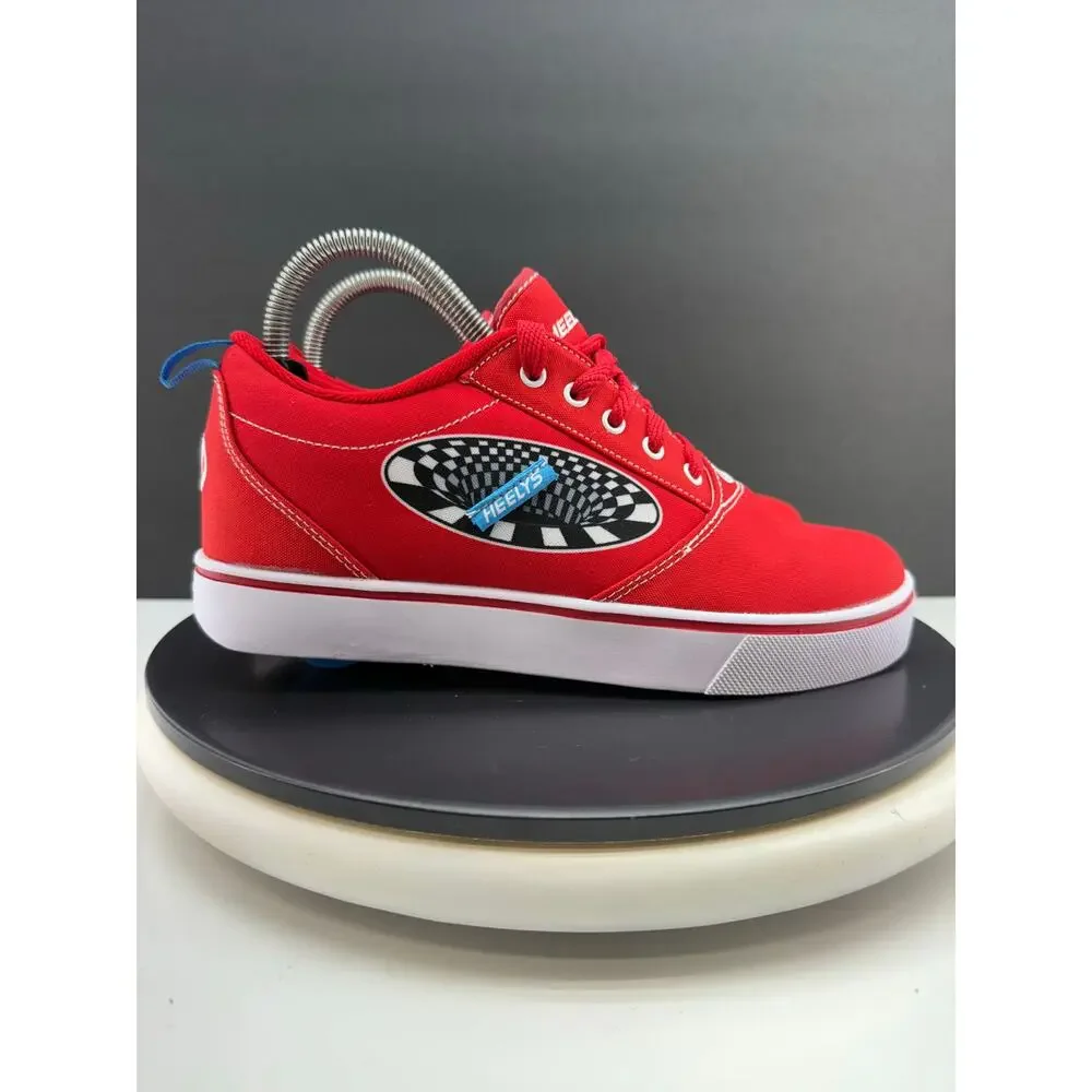 Heelys Pro 20 Prints Red Checkered Skate Shoes Size 7 Youth‎ Womens 8.5 Sneakers